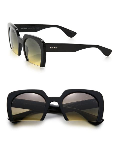 miu miu glass frames|miu square sunglasses.